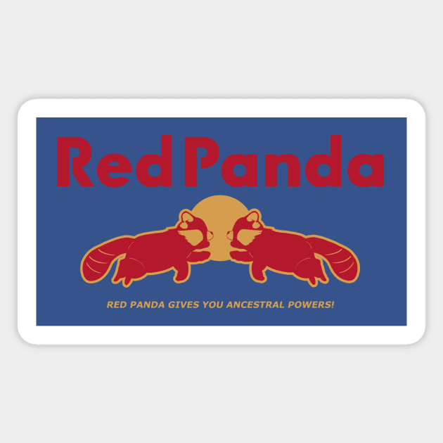 Red Panda Ancestral Drink Sticker by Smagnaferous